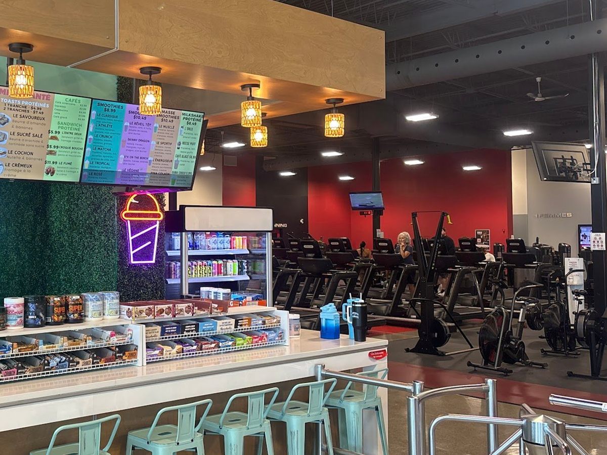 Comptoir Station Santé dans un World Gym